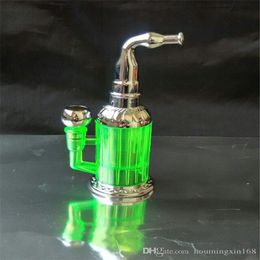 Hookahs Acryl metalen water fles Groothandel Bongs Oliewielpijpen Waterpijpen Glazen pijpolie Rigs Rooking