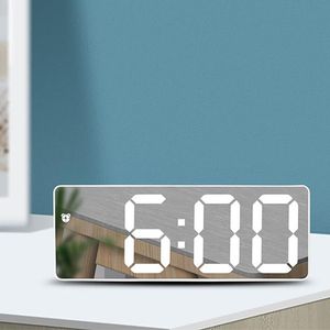 Acrylique / miroir ALOCKE LED Contrôle de la voix numérique Snifooze Time Température Affichage Home Decoration Autres horloges ACCESSOIRES