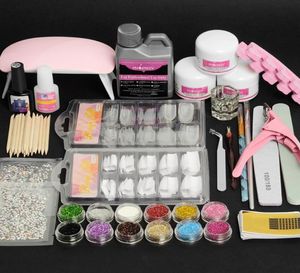 Kit de ongles en acrylique définir tout pour les ensembles de manucure