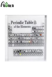 Acryl Periodiek systeem met elementen Toon kinderen LesERVAST BRAIDE LERAARS039S DAG Geschenken Chemisch element Display Card Home Deco3045046