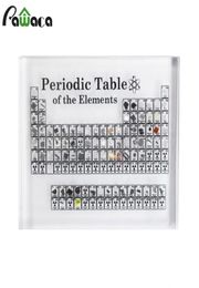 Acryl Periodiek systeem met elementen Toon kinderen LesERVAARDERING VAARDAG LERAARS039S DAG Geschenken Chemisch element Display Card Home Deco2891796