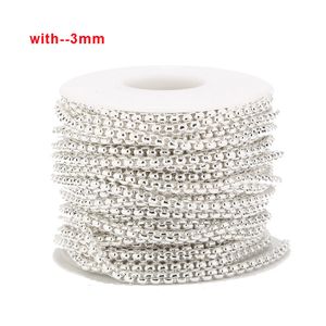 Acrylique Plastique Lucite 5 Mètres Ton Or 3mm Largeur Blanc Câble Chaîne En Acier Inoxydable Or Lien Chaîne DIY Pour Collier Bracelet Faire 230809