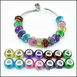 Acryl Plastic Lucite Bead Charms Ifor Bracelet Fne kralen rond voor het maken van accessoires geschenken drop levering 2021 sieraden carshop2006 DHWBS
