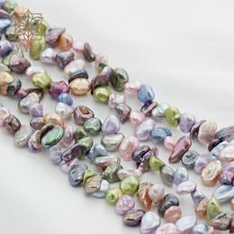 Perles de culture d'eau douce en plastique acrylique Lucite Keishi pour la fabrication de bijoux à bricoler soi-même Bracelet Collier Multicolore 5 mm Environ 15 pouces Strand 230710