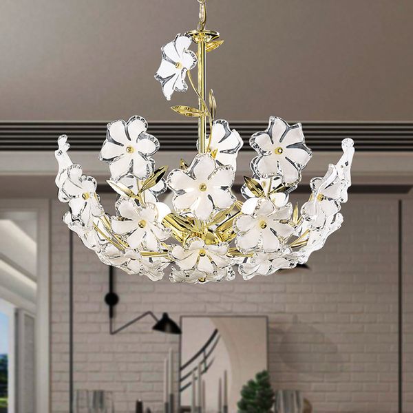 Lámparas de techo led de flor de ciruelo acrílico, flores de cristal, luces colgantes para comedor, lámparas colgantes románticas para dormitorio, iluminación interior