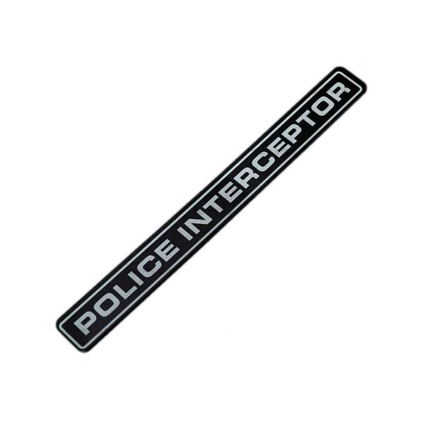 INTERCEPTOR de policía acrílico, emblema de carrocería de coche, insignia de maletero trasero, pegatina para Ford Fiesta Focus Mondeo Kuga Ranger Taurus Explorer