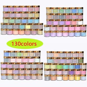 Polvos acrílicos Líquidos 10 UNIDS 1 oz tarro Polvo de uñas de secado rápido 2 en 1 Uñas francesas colores al azar Gel de brillo Polaco Lacuqer Cosmético 230712