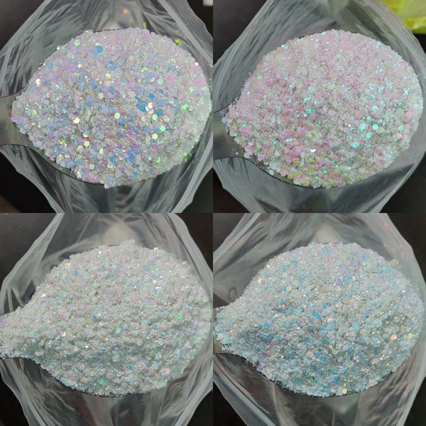 Polvos acrílicos Líquidos 500 g Mezcla holográfica Hexágono Forma Uñas Lentejuelas Sinfonía Manicura Brillo Camaleón mixto Rebanadas Brillo Pigmento 230711