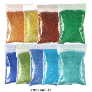 Poudres acryliques liquides 9 sachets de 450 g, poudre fine holographique en vrac, paillettes, pigments pour Nail Art, or brillant, argent, rouge, bleu, pour bricolage, accessoires de décoration d'ongles, 231012