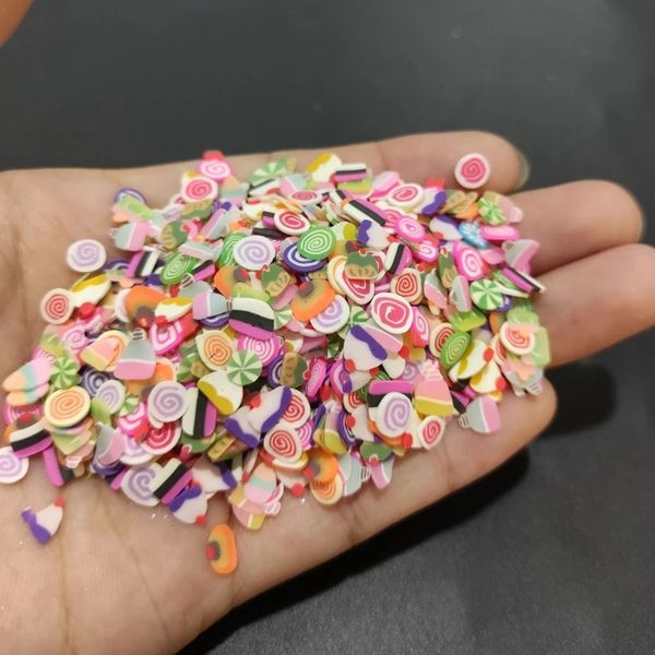 Polvos acrílicos Líquidos Rebanada de fruta Arte de uñas DIY Manicura Diseño Accesorios Calcetín de Navidad / Papá Noel / Muñeco de nieve Limo Brillo Arcilla polimérica 500 g al por mayor 231202