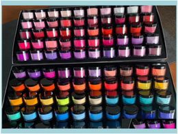 Poudres acryliques liquides Nail Art Salon santé beauté 10GBox poudre de trempage à séchage rapide 3 en 1 ongles français Match couleur Gel vernis Lacu8554771