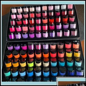 Acryl Poeders vloeistoffen Nail Art Salon Health Beauty 10G/Box Fast Dry Dip Powder 3 In 1 Franse nagels Match C OTZXL