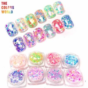 Poudres acryliques liquides TCT523 y Nails Glitter Nail Art Décoration FUNKELN Accessoires Spades forma de brillo Glitter form 231114