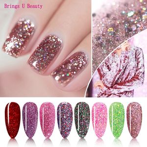 Acrylpoeders Vloeistoffen Zeer fijn 10gBox Shine Glitter Dip Poeder Nagels Kleurrijk dompelen Zonder lamp Uitgehard Natuurlijk droog als gelnagellak Effec 231017