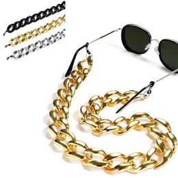 Lunettes de lecture en acrylique chaîne de cou pendentif grande chaîne de lunettes de lunettes en or chaîne de lunettes de soleil à la mode 240508