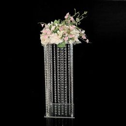Route en acrylique mène une Table transparente pièce maîtresse de mariage support de fleurs de fête décoration de la maison d'hôtel