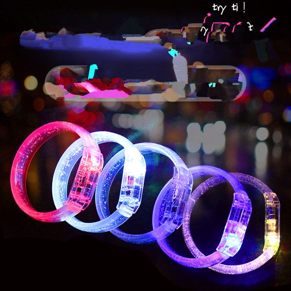 Bracelet brillant acrylique LED Bracelet Bracelet Bracelet Bracelet Assist accessoires pour enfants