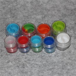Acrylic Silicon Container 3 ml 10 ml Wasconcentraat Siliconen Containers ABS Plastic DAB BHO Oil Potten Tool Storage Jar Houder FDA goedgekeurd