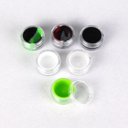 Otros accesorios para fumar Contenedores de aceite de cera de silicona acrílica Escondite portátil Herramienta Dab Tarros de cera Caja de concentrado de 5ML Contenedor de almacenamiento mini tarro