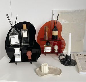 Acryl Tabletop Rack Pixel Cosmetica Storage Houders Geur Aroma en Accessoires Organisatie.