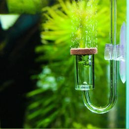 Acryl transparante CO2 diffuser Vistank Water Live Moss Plant Atomizer Bubble Teller voor aquariumplanten Water Gras Regulat