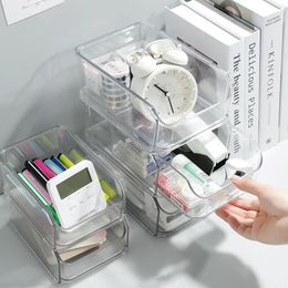 Acrylic Transparent Three-layer Drawer Jewelry Flannel Storage Box Creative Drawer Jewelry Cosmetics Storage Box Jewelry Box