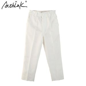 Acthink Boys White Spring Solid Suit Pant Merk Kids Engeland Stijl Formele Bruiloft Broek voor Black Broek, MC019 211103