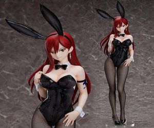 Action 2022 47cm Figurine japonaise Anime Fairy Tail Erza Scarlet Bunny Girl PVC Action Figure Sexy Girl Collection Modèle Toys Doll2516668