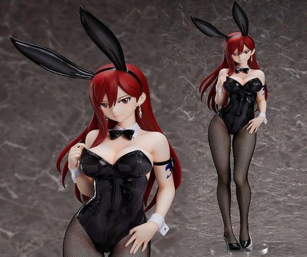 Acción 2022 47cm Figurina japonesa Anime Fairy Tail Erza Scarlet Bunny Girl PVC Figura Figura Sexy Girl Collection Model Toys Doll2516668