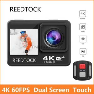 Caméra d'action 4K 60FPS 24MP 2.0 Écran tactile LCD EIS WiFi Télécommande étanche 4X Zoom Casque Go 9 Pro Enregistreur vidéo de sport HKD230828