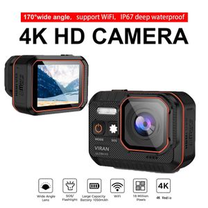 Actiecamera 4K HD met afstandsbediening Waterdichte sportcamera Screen Drive Recorder 4K sportcamera Helm Action Cam Hero 8 HKD230828