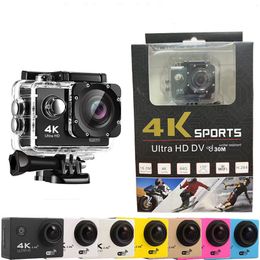 Actiecamera Ultra HD 4K / 30 fps WiFi 2.0-inch 170D onderwater waterdichte helmvideo-opname camera's sportcam