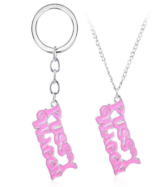 Film d'action tuer Bill Pussy Wagon Logo alliage pendentif collier chaîne porte-clés porte-clés porte-clés 4511317