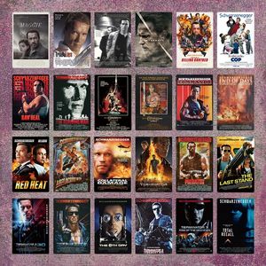 Actie film Red Heat Metal Painter Poster Plaque Vintage Metal beroemde Indiase films Teken blikjesteken Wall Decor Poster voor kamergarage 30x20cm W03