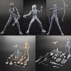 Action Toy Figures 1/10 Homme Famele Soldat Corps Super Flexible Joint Sport Styling Croquis Figure Poupée Pour Bricolage Collections Cadeaux 230731