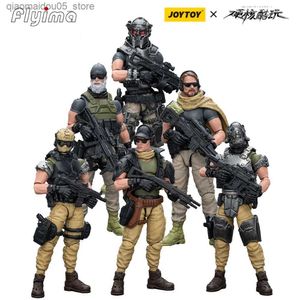 Acción Figuras de juguete 1/18 Joytoy Hardcore Cool Action Caracter Sack Mercenarios Kina 6 Piezas de Anime Model Gifts para entrega gratuita