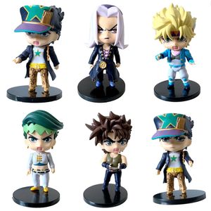 Action Toy Figures 1 pcs Anime JoJos Bizarre Adventure Stone Ocean Golden Wind Kujo Jotaro Joseph Joestar Statue Collection Kid 230322