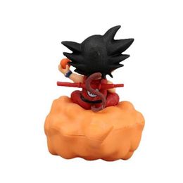 Actie Speelfiguren 10 CM Anime Pop Z Super Saiya Goku Zittend op de Wolken PVC Action Figure Model Gift Kinderen speelgoed Decor Taart Ornamenten