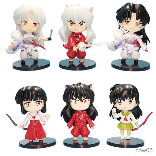 Action Toy Figures 10CM Anime Figure version Monstre Argent Cheveux Longs Rouge Costume Modèle Poupées Jouet Cadeau Recueillir En Boîte Ornement R230710