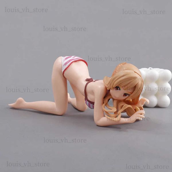 Figuras de juguete de acción 10 cm Janpanese Anime Sword Art Online Yuuki Asuna Traje de baño Figura Sexy Girl PVC Figuras de acción Soporte para teléfono móvil Modelo Juguetes T240325