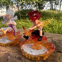 Action Toy Figures 10cm One Piece Luffy Gear 5 Figure Sun God Nika ANIME Action Figurine PVC Modèle de statue Collection Doll Dol Decoration Toys