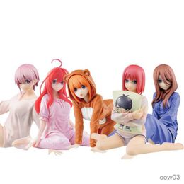 Action Toy Figures 11-22CM Anime Figure Les Quintuplés Quintessentiels Yotsuba Pyjamas Modèle Poupées Jouet Cadeau Recueillir R230710