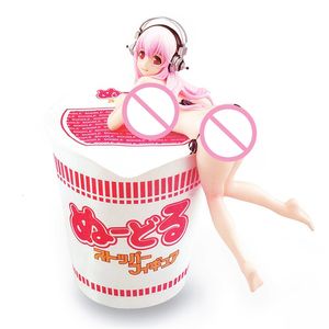 Action Toy Figures 12Cm Super Sonico PVC Action Figure Badpak Model Japanse Anime Figuur Nitro Cartoon Beeldjes Sexy Meisje Collectible Doll Toys 230705