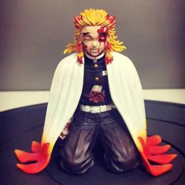 Actie speelgoedfiguren 13cm Demon Slayer Rengoku Kyoujurou Anime Figuur Juuni Kitsuki Akaza Actie Figuur Kimetsu No Yaiba Figuur Collectible Doll Toys AA230413