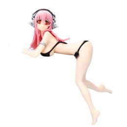 Actiespeelgoedfiguren 13cm Supe Sonico Anime Figuur Sonico Twodimensional Bikini Sexy Girl PVC Action Figure Noodle Stopper Collection Model Doll Toy 230705
