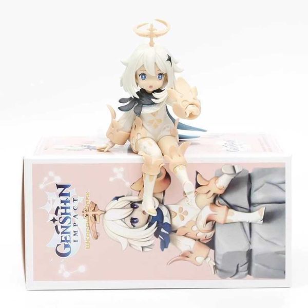 Action Toy Figures 14cm Impact Figure d'action Figure d'anime Paimon Pose Model Doll's Toys's Toys Collectible Decoration Modèle