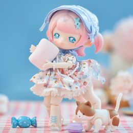 Figurines de jouets d'action 14CM Penny Box DREAMLRE TEA PART Obtisu11 Poupées Kawaii Palpitations Sprout Bjd Ornements Figurines Cadeau de bureau 231207