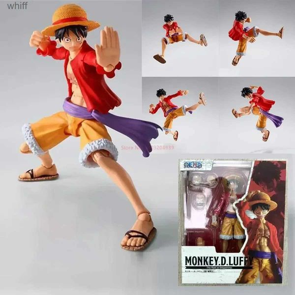 Figuras de juguete de acción 15 cm personaje Shf integrado mono D Luffy personaje de acción serie de PVC animación Ghost Island Battle Luffy modelo toyC24325