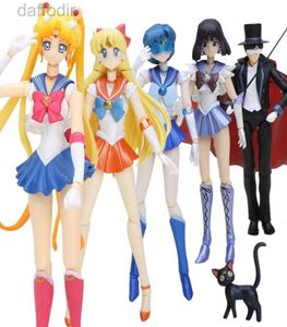 Figurines d'action 15 cm japonais Anime Sailor Moon Figurine masque de smoking Chiba Mamoru 20e figurine d'action PVC figurines de collection jouets pour enfants 240308