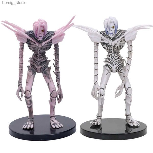 Figures de jouets d'action 16cm Note de mort animée Ryuk Ryuuku Rem Statue Toy PVC Figure d'action Modèle Pouilles